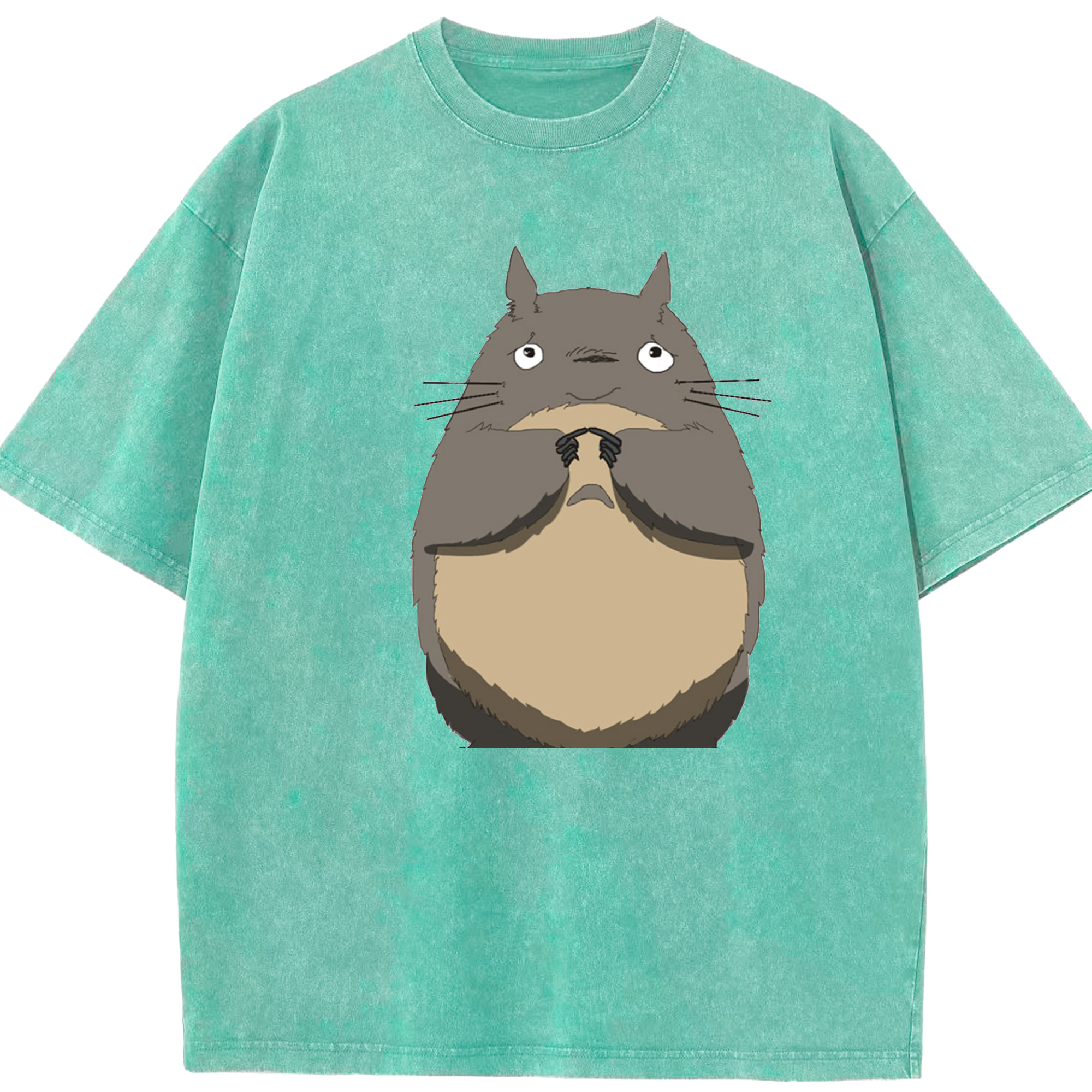 （画像用） となりのトトロ 草壁メイ 草壁サツキ My Neighbor Totoro Satsuki Kusakabe Mei Kusakabe 綿100% ヴィンテージ風 半袖Tシャツ（フロントプリント）